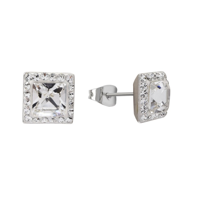 Aro Pendientes de plata creado con cristales de Swarovski ®